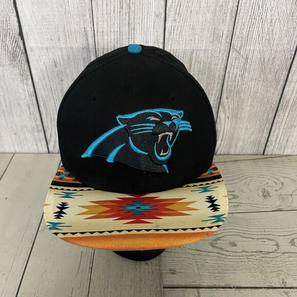 NFL Carolina Panthers Native Brim 9FIFTY New Era SnapBack Black / Blue - Picture 1 of 10
